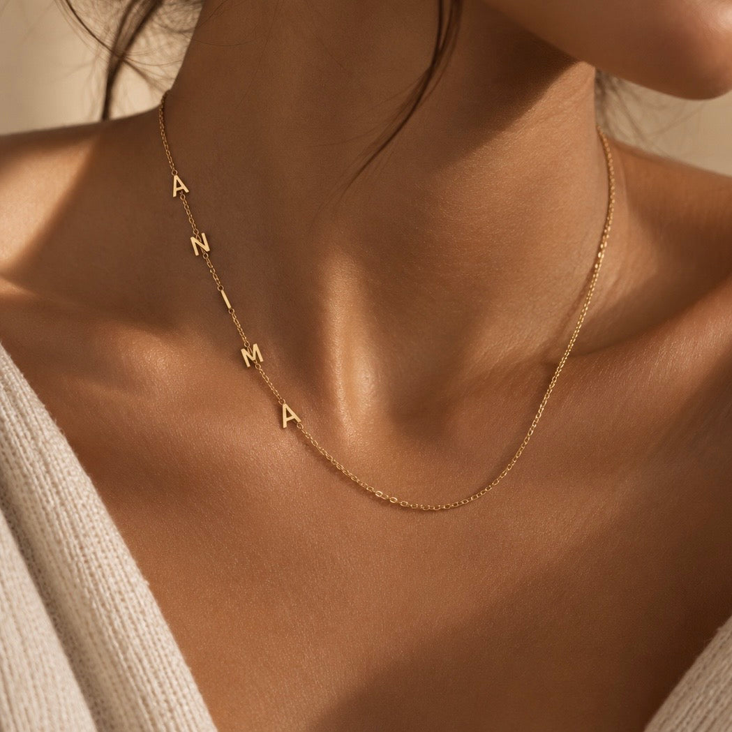 LEGAMI · Collana personalizzata con iniziali